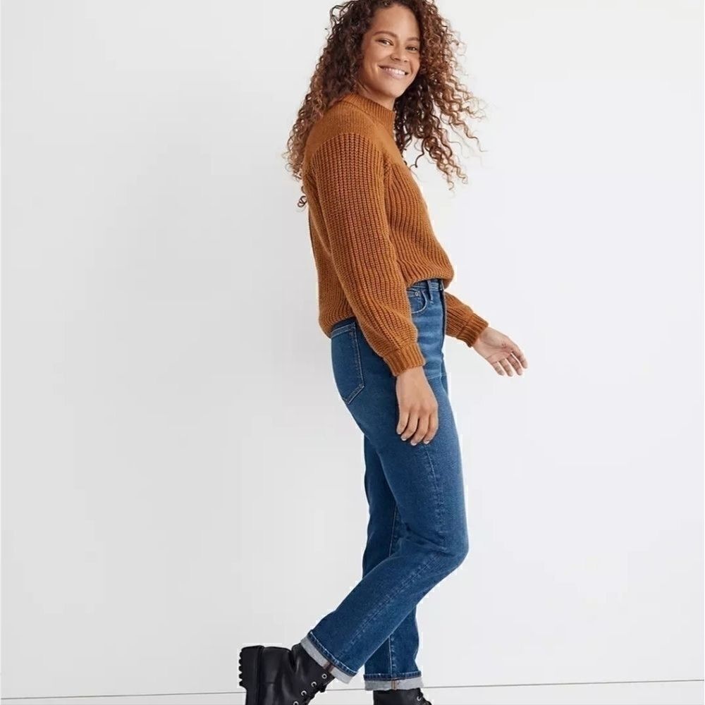 MADEWELL The High-Rise Slim Boyjean Medium Wash Size 29
